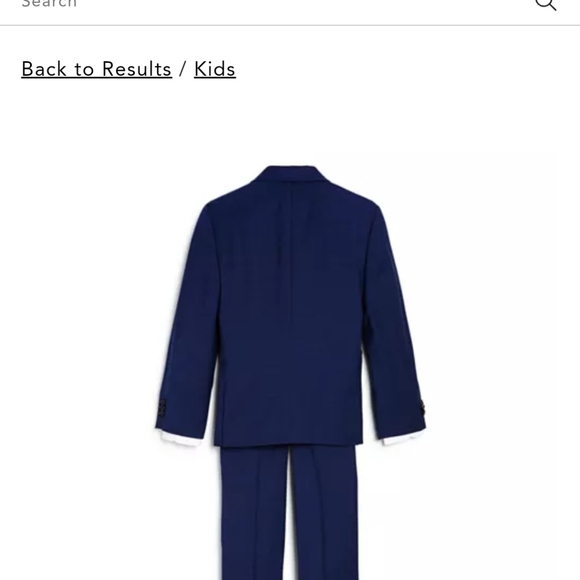 Michael Kors Navy 2-piece Pinstripe Suit, Boys Size 16R